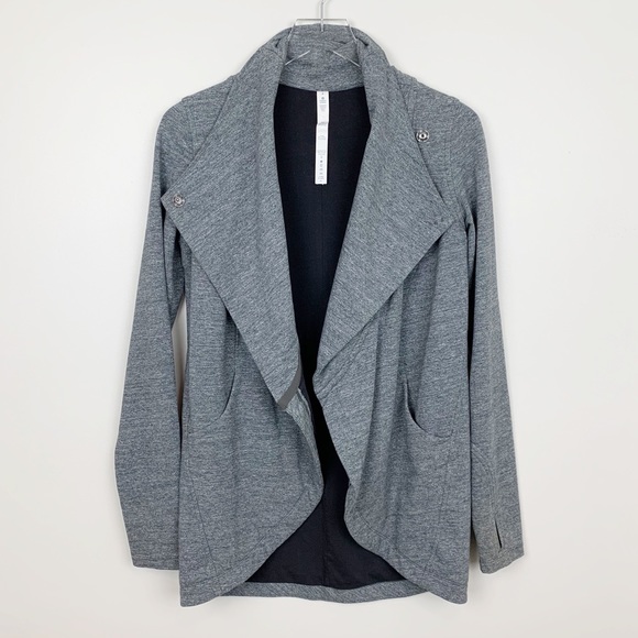 lululemon athletica Jackets & Blazers - Lululemon | That’s A Wrap Jacket Heathered Gray 4